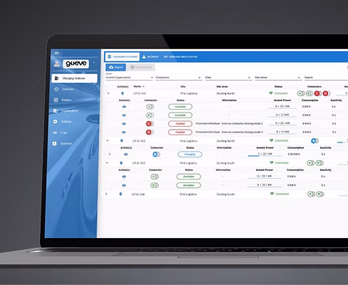 EV Charging Software Interface